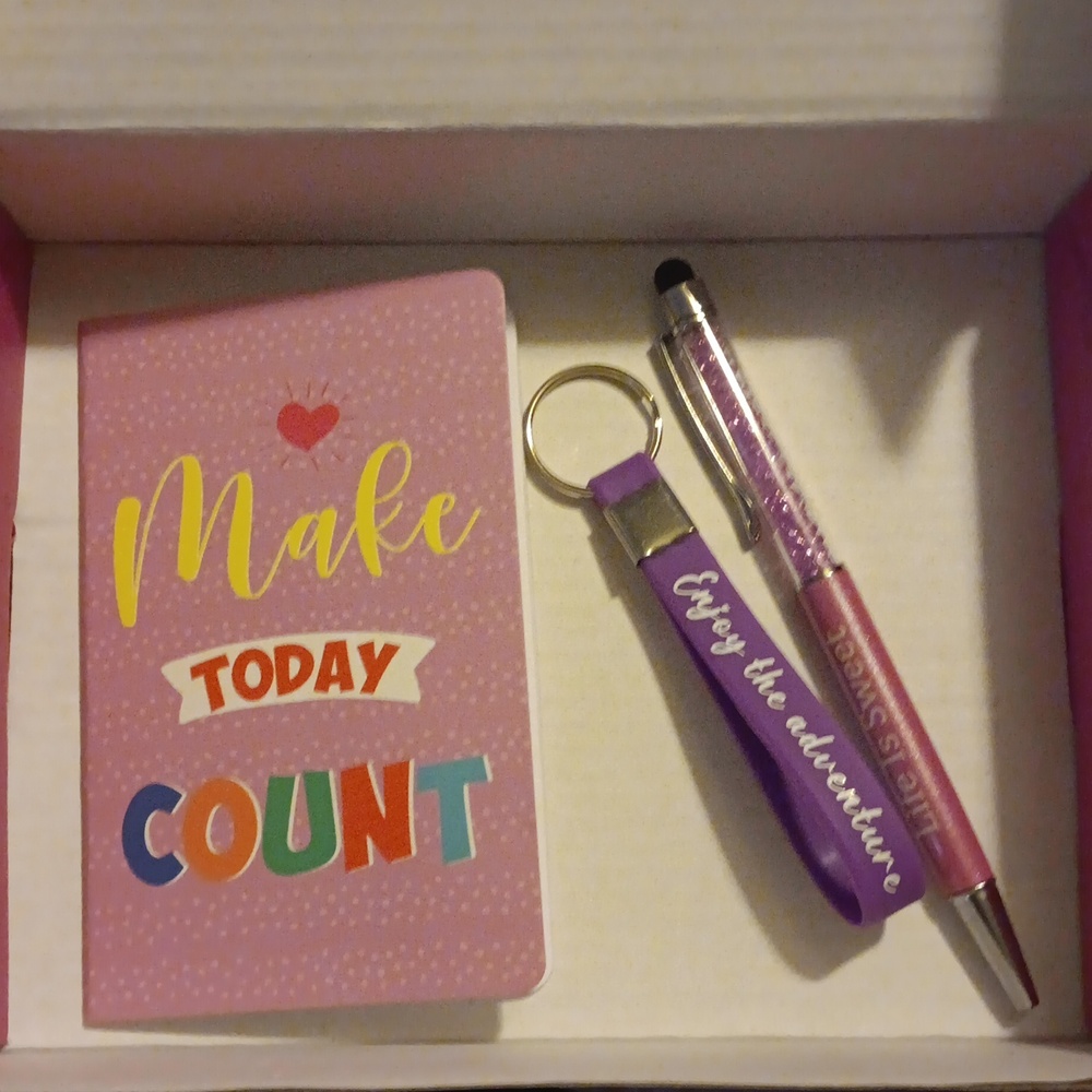 Notebook, Pen & Keychain Set